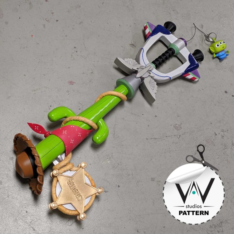 KH3 Favorite Deputy Toy Story Keyblade ( PATTERN )