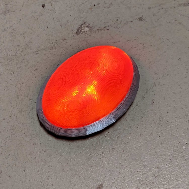 Bowsette LED ( Light Up ) Brooch