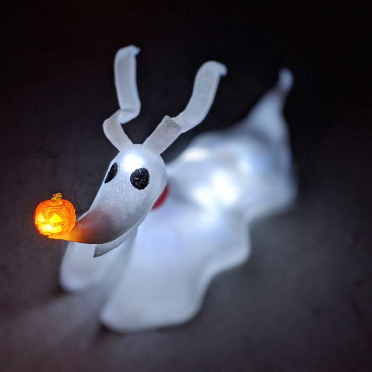 Zero Light Up Magnetic Brooch