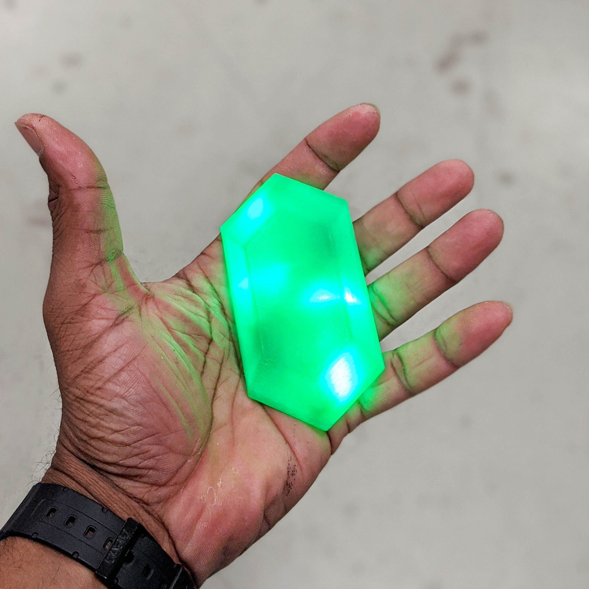 BOTW LED Light up Rupee prop GiveWave Studios