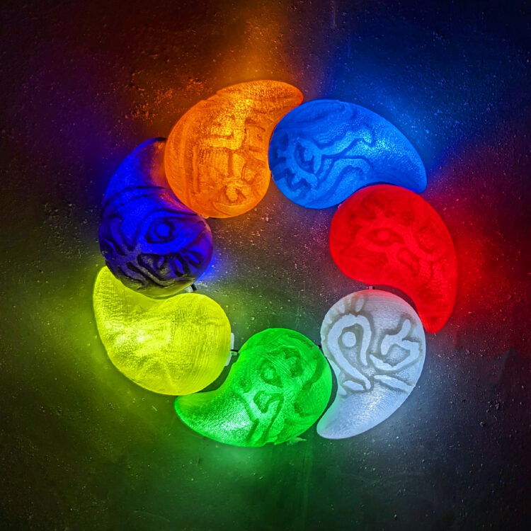 TOTK Will Of The Sages “Secret Stones” Light Up Zonai Tears LED Gem ( DIY Kit )